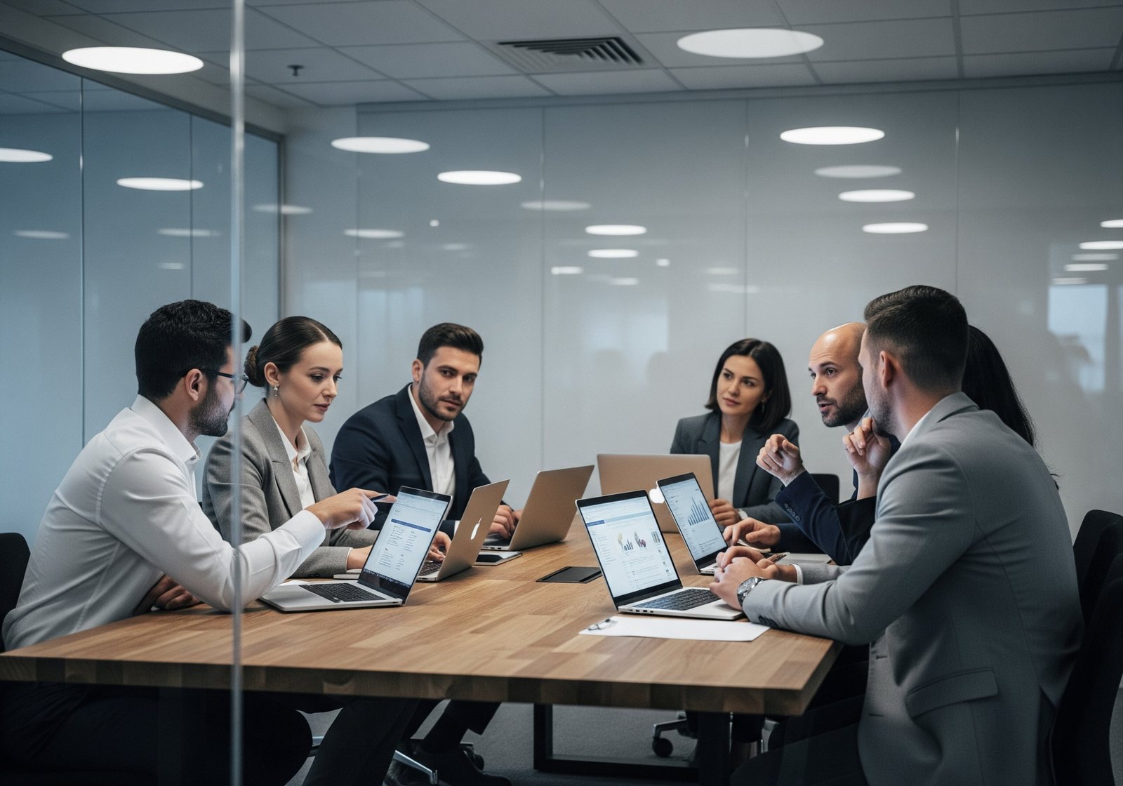 Team im Besprechungsraum